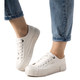 White Big Star Gooby sneakers för kvinnor vit