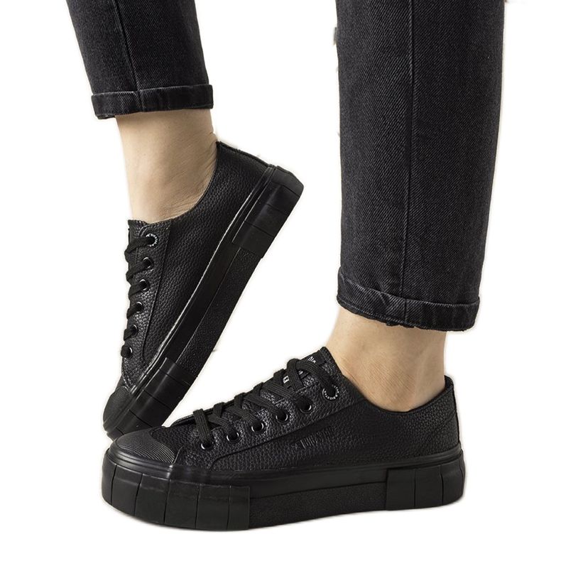 Black Big Star Gooby sneakers för kvinnor svart