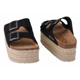 Tofflor Geographical Norway Sandalias Plataforma Comoda W GNW20405-01 svart