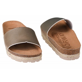 Geographical Norway Geografiska Norge Sandalias Baja Verano flip-flops W GNW20406-27 gyllene