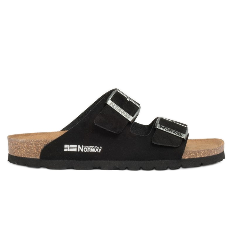 Geographical Norway Geografiska Norge Sandalias Bios Doble Hebilla flip-flops W GNW20409-01 svart