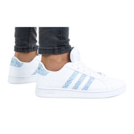Adidas Grand Court K GV7109 skor vit purpur