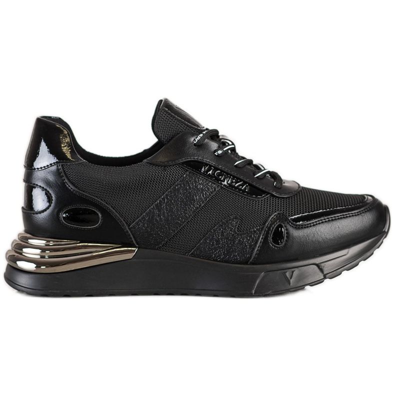 VINCEZA Glitter Sneakers svart