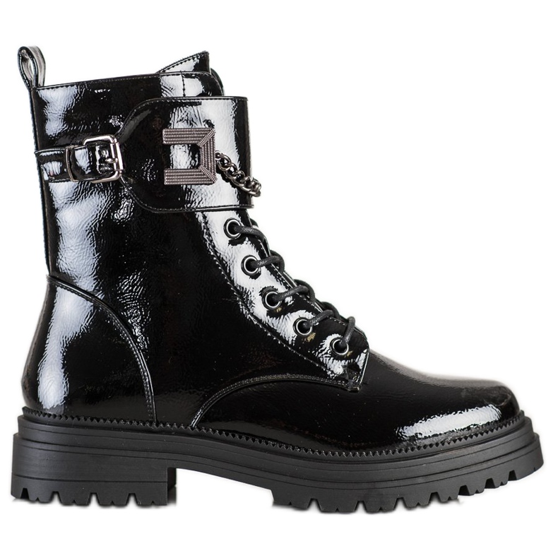 S. BARSKI Lackerade arbetare med kedja S.BARSKI svart