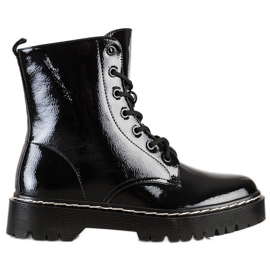 S. BARSKI Snörskor på S.BARSKI-plattformen svart