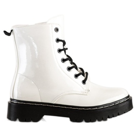 S. BARSKI Snörskor på S.BARSKI-plattformen vit