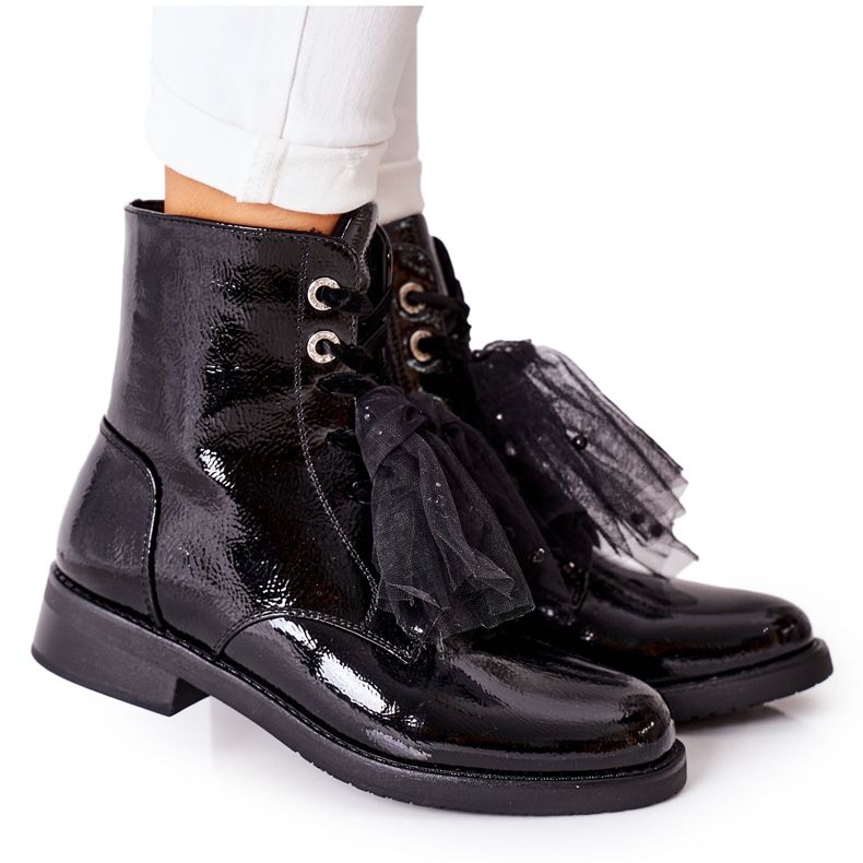 S.Barski Klassiska svartvarmlackerade damskor La Grotta för kvinnor