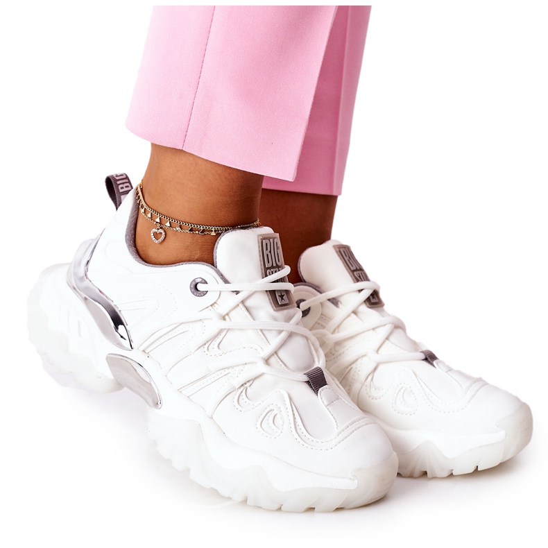 Kvinnors sportskor Memory Foam Big Star II274088 Vit