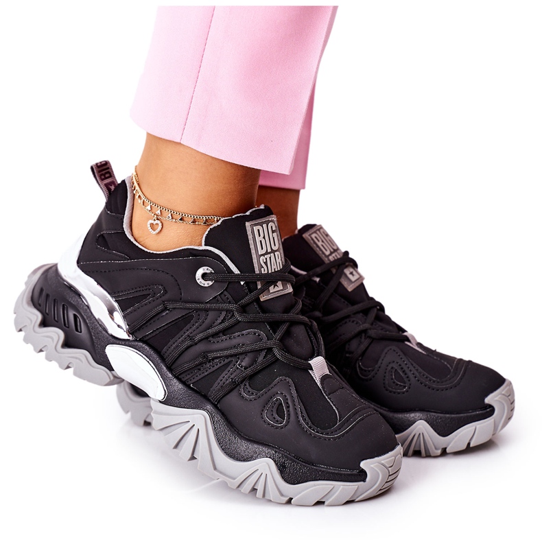 Kvinnors sportskor Memory Foam Big Star II274089 Svart