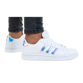 Adidas Grand Court K FW1274 skor vit purpur