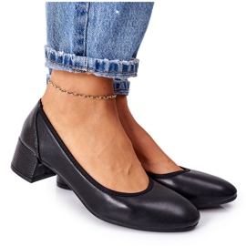 S.Barski Läderpumpar S. Barski 20-L1 Svart