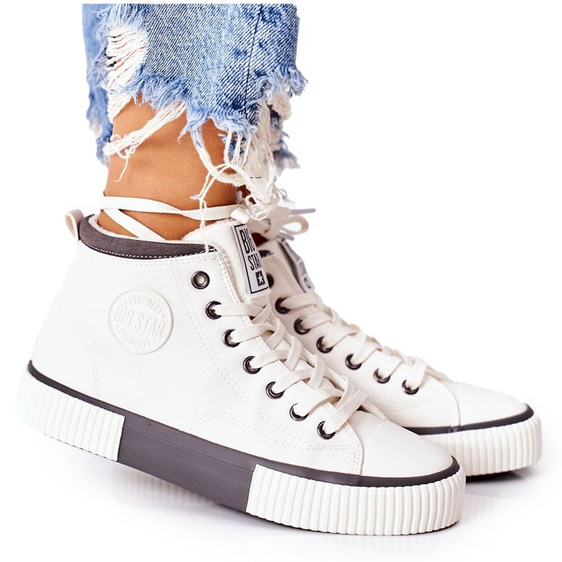 Högisolerade sneakers Big Star II274158 Vit
