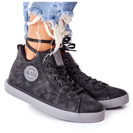 Läderisolerade sneakers Big Star II274148 Svart