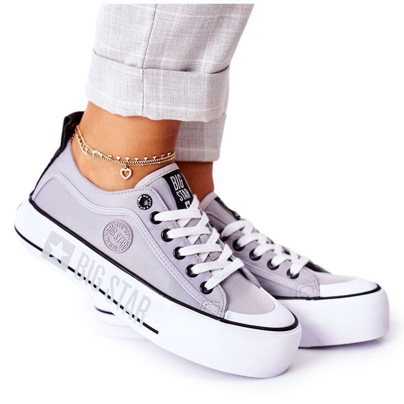 Sneakers På Big Star II274023 Grå plattform