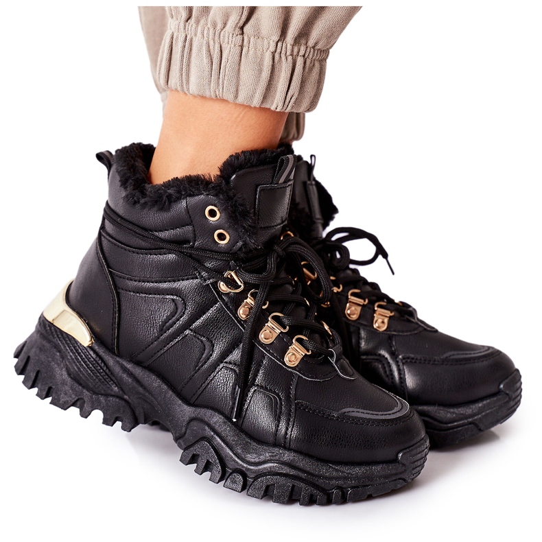 BM Kvinnor hareshaw svart isolerade fällare