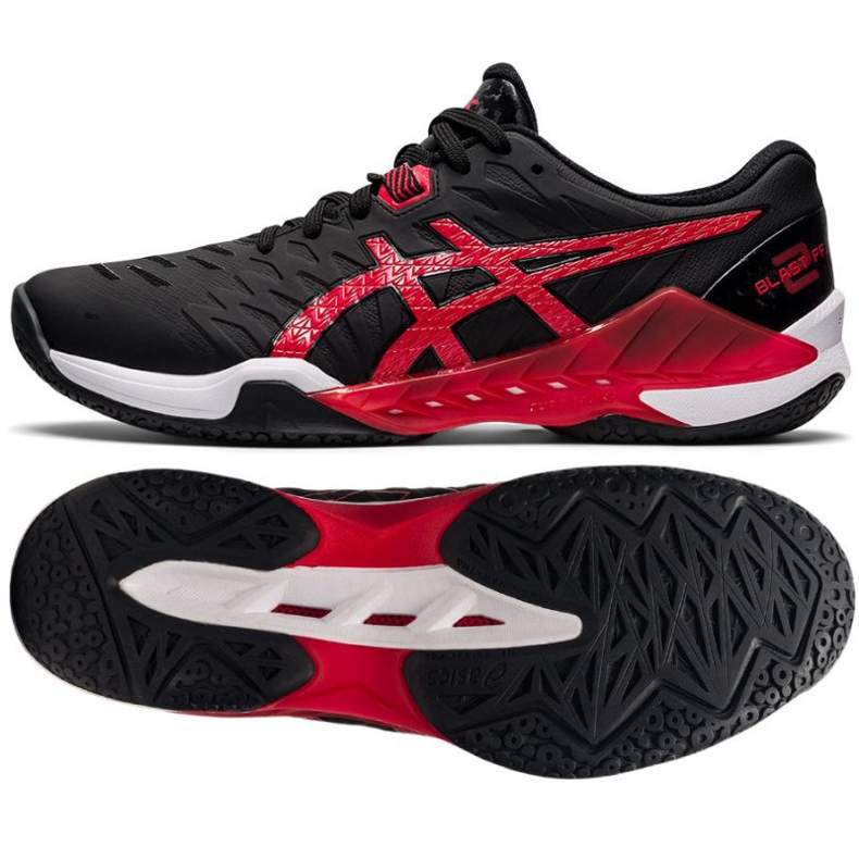 Handbollsskor Asics Blast Ff 2 M 1071A044 002 svart svart