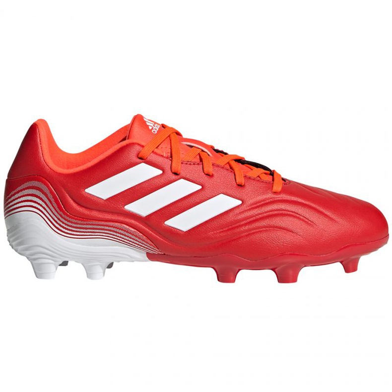 Adidas Copa Sense.3 Fg Jr FY6153 fotbollsskor röd apelsiner och röda