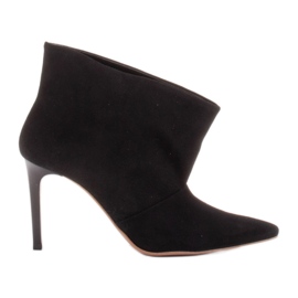 Marco Shoes Lädernålar med förlängd framsida svart