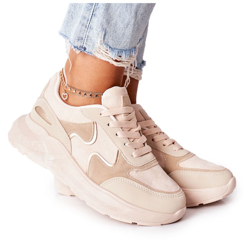 PE1 Kvinnors sportskor Sneakers Beige Bethell
