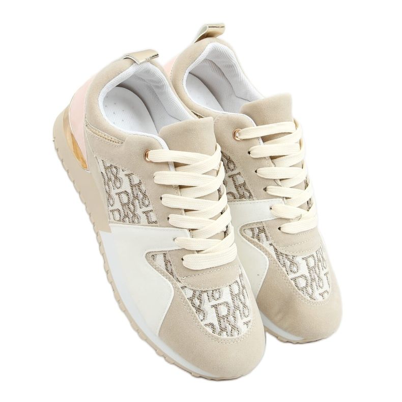 Beige sportskor B0-907 Beige
