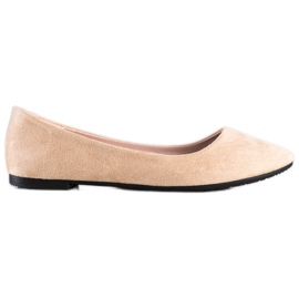 Sabatina Klassiska Beige Ballerinas