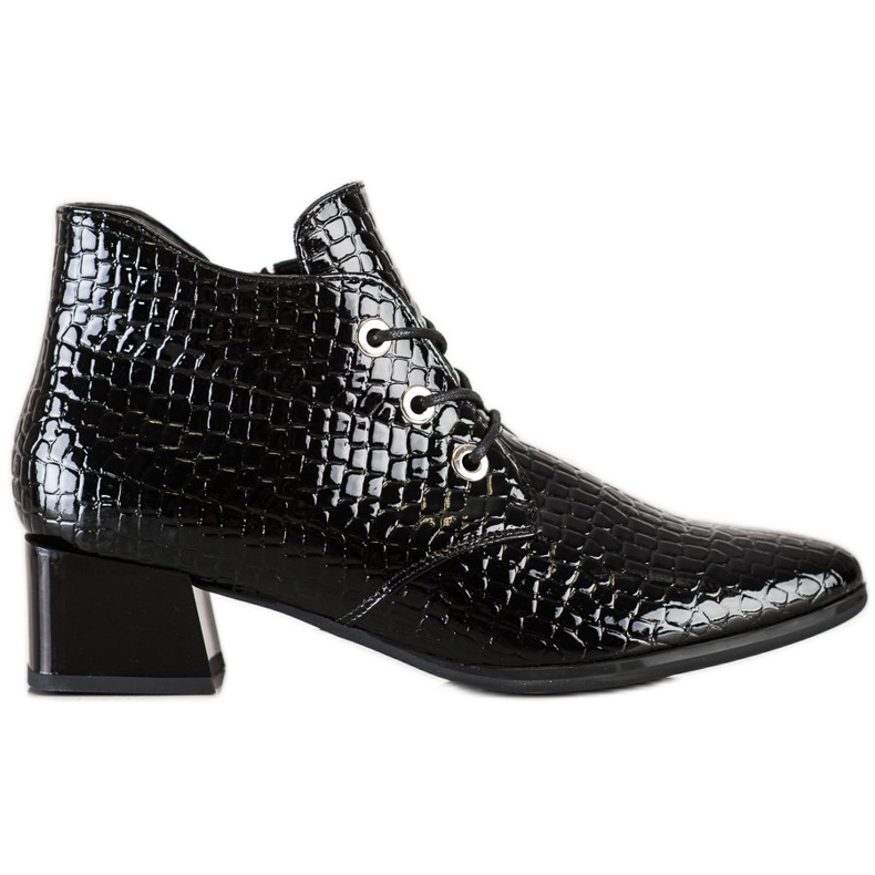 VINCEZA snörskor svart