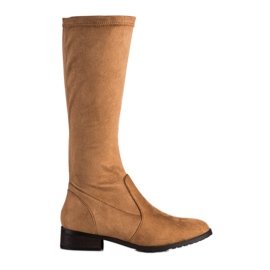 M.Daszyński Mocka Flat Heel stövlar brun