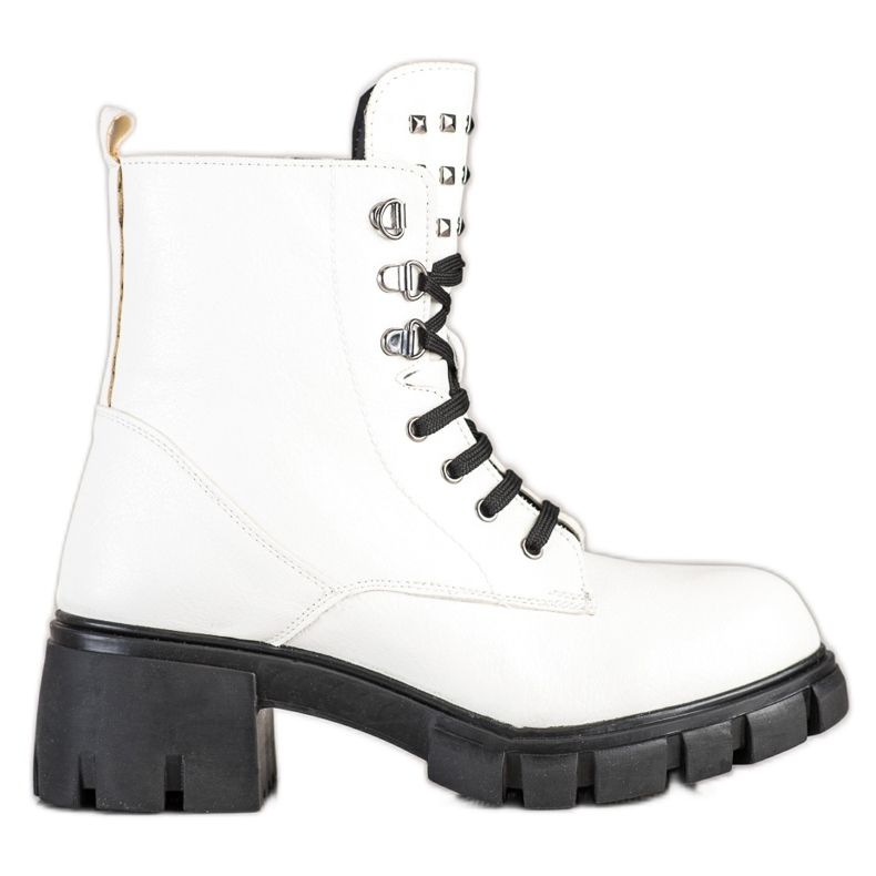 SHELOVET Trendiga arbetare med dubbar vit