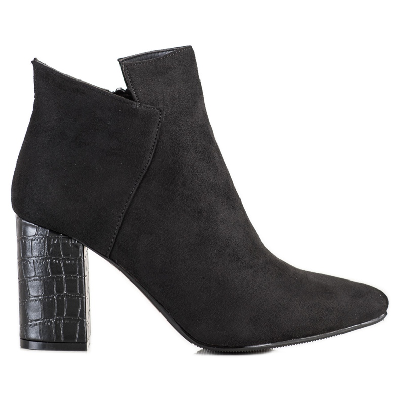 Vinceza Heel stövlar med ormtryck svart