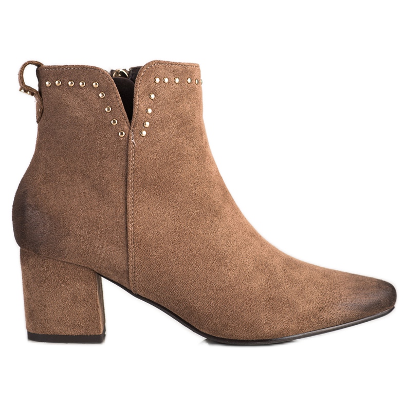 Stövlar på en låg stolpe VINCEZA brun