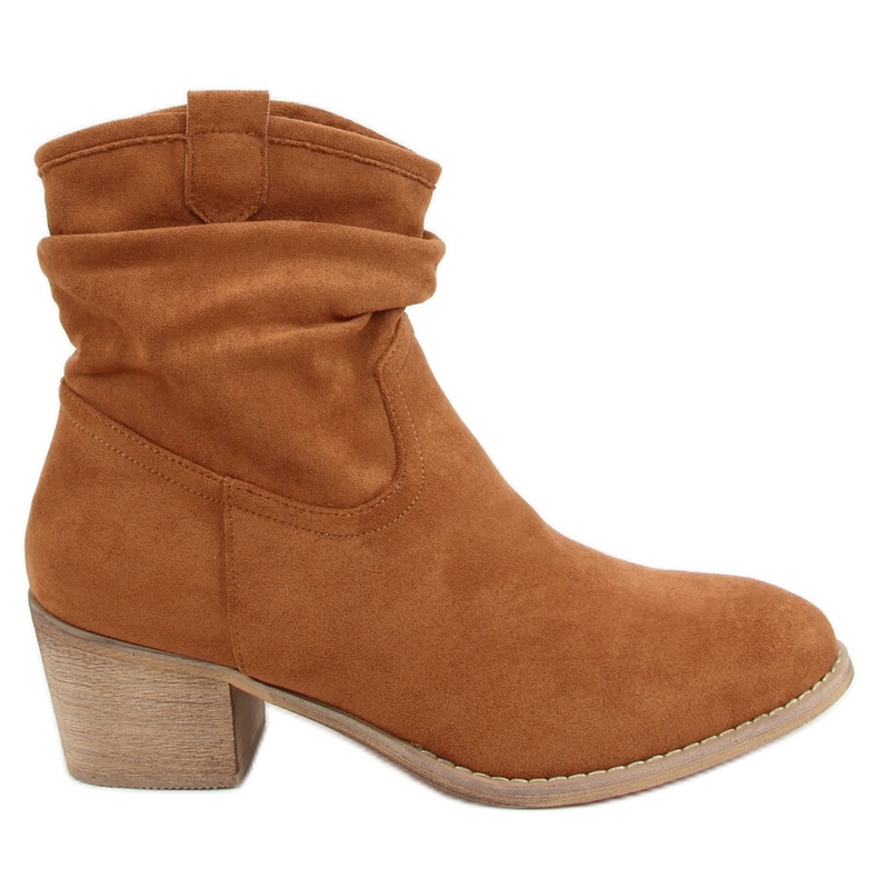 Lågklackade stövlar camel Z1165 Camel brun