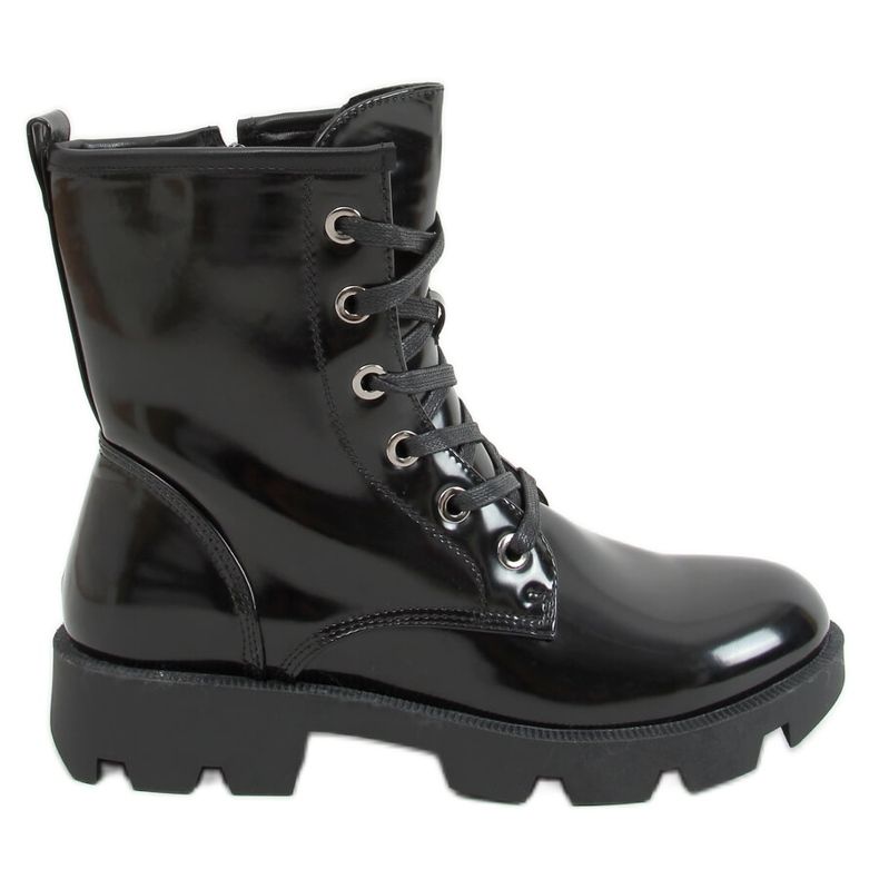 Svart snörarbetare Y9551 Svart