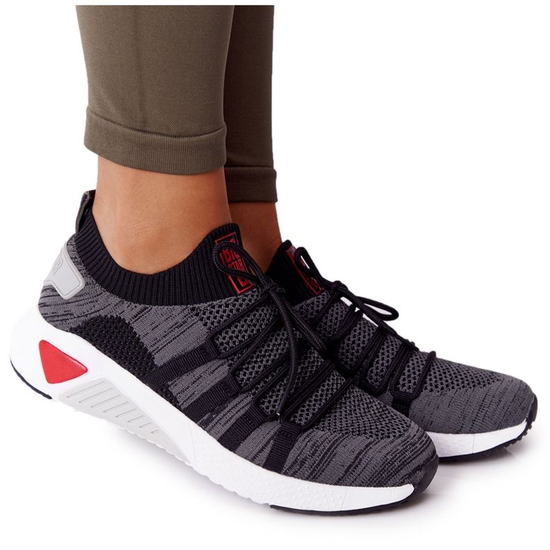 Kvinnors sportskor minnesskum Big Star HH274532 Dark Grey grå