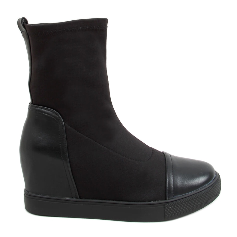 Black Sock wedge boots svart HQ887 Black