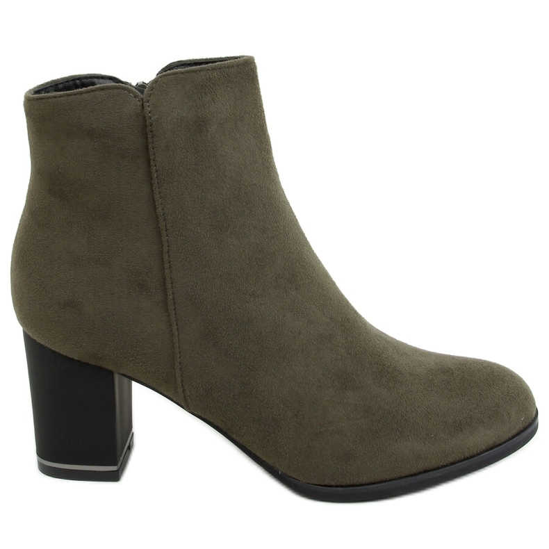 Gröna lågklackade stövlar KL-718 Gröna