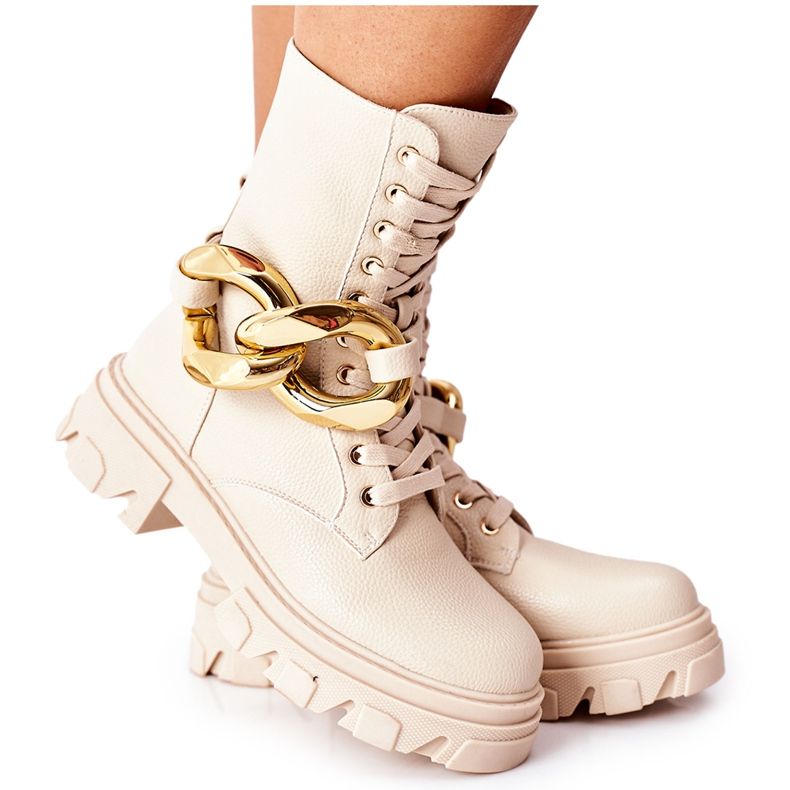 S.Barski S. Barski Stövlar Dam Beige Jensen brun