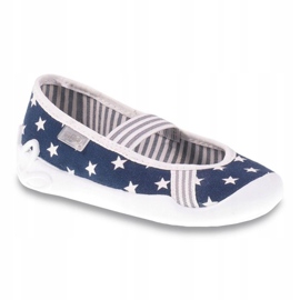 Befado barnskor 193Y065 vit marinblå grå