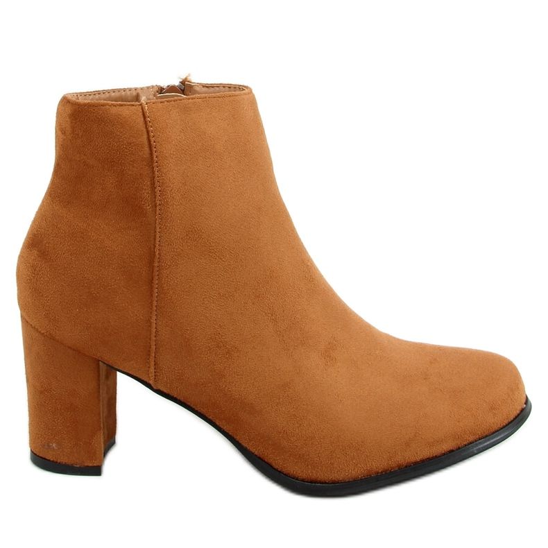 Klassiska höga klackar kamel E2165 Camel brun