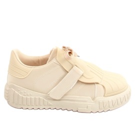 Beige sneakers för kvinnor NB513P Beige