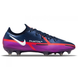Nike Phantom GT2 Elite Fg M CZ9890-415 fotbollsskor orange, lila, marinblå purpur