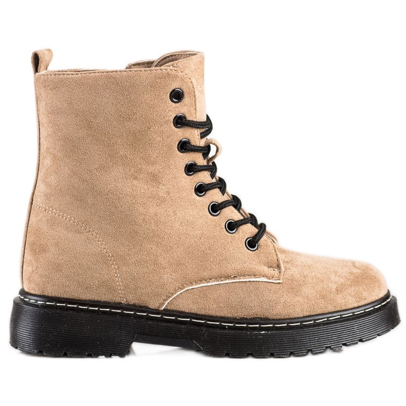 SHELOVET Varm mocka Trappers beige
