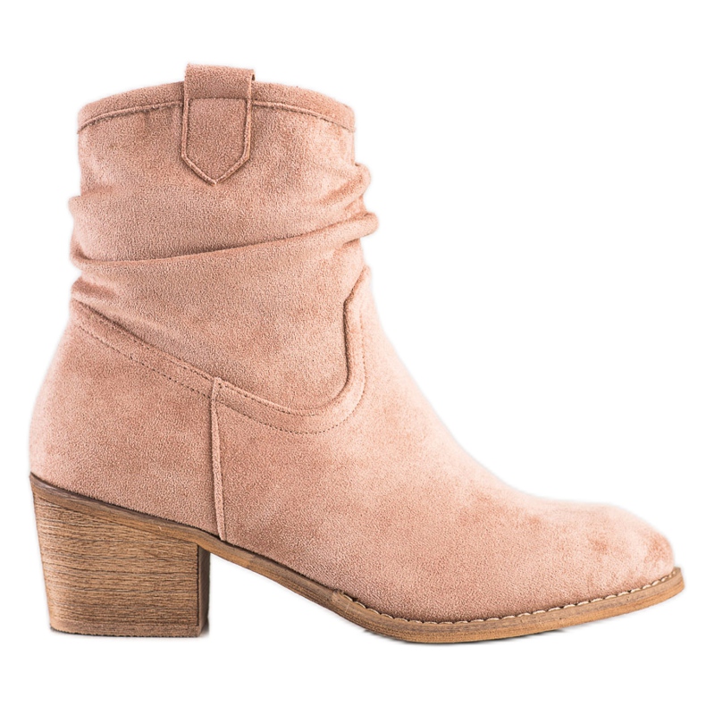 SHELOVET Klassiska beige cowgirls rosa