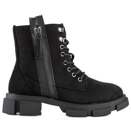 Cm Paris Svarta fällare med dekorativ dragkedja