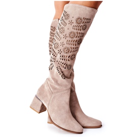 Lewski Shoes Mocka Lewski -stövlar Openwork Brown Romena brun