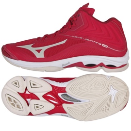 Mizuno Wave Lightning Z6 Mid W V1GC200564 volleybollskor röd apelsiner och röda