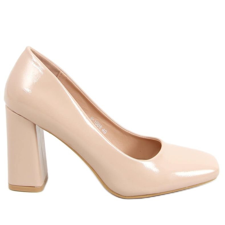 Pumpar på en beige och rosa stolpe S-1008 Pink