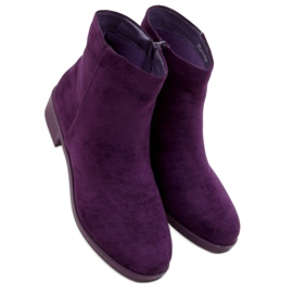 Violet Classic Chelsea -stövlar för kvinnor 6215 lila purpur