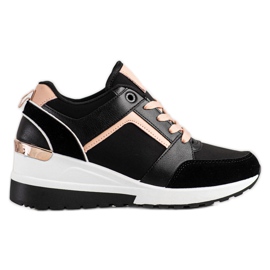 SHELOVET Wedge Sneakers svart