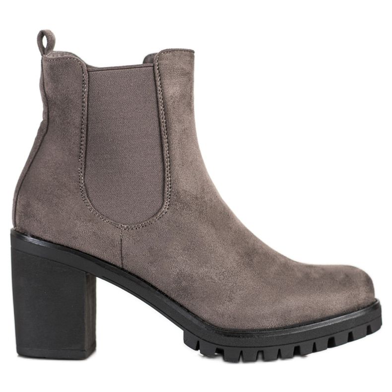 Seastar Klassiska högklackade stövlar grå