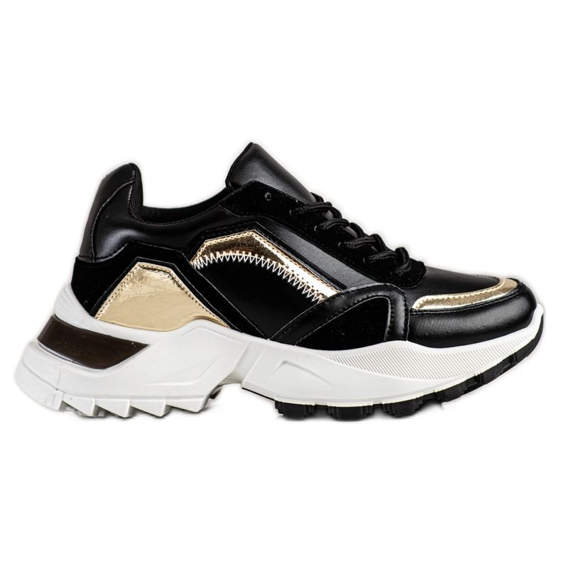 SHELOVET Snygga sneakers svart